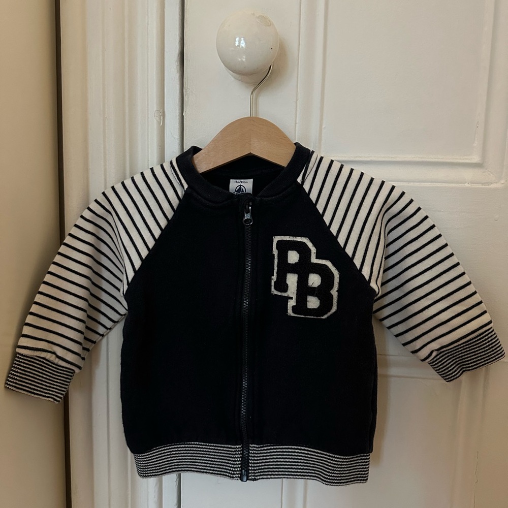 Petit Bateau Navy Baby Jacket